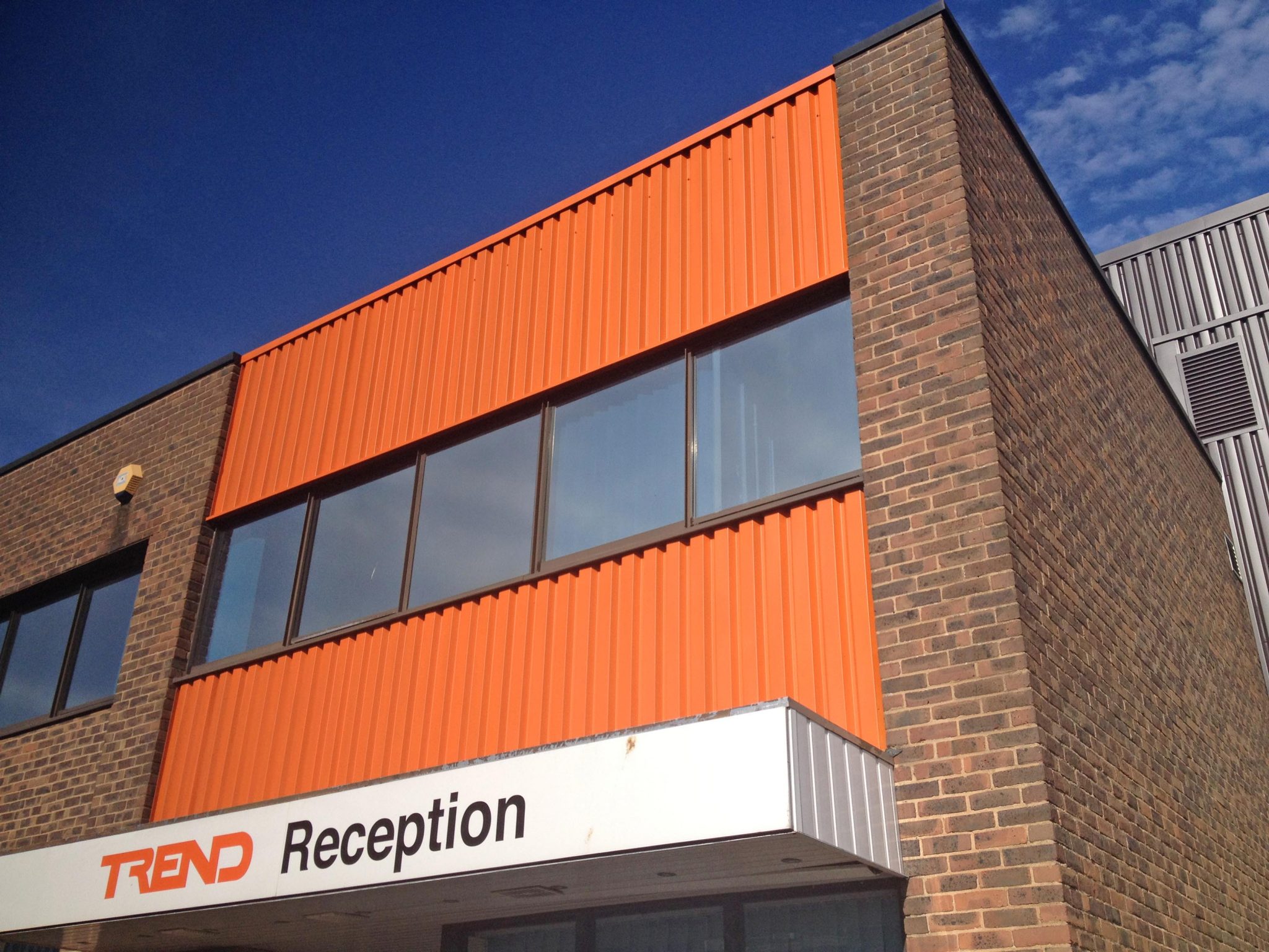 Cladding Spray Painting Trend Controls, Horsham » Sprayzone