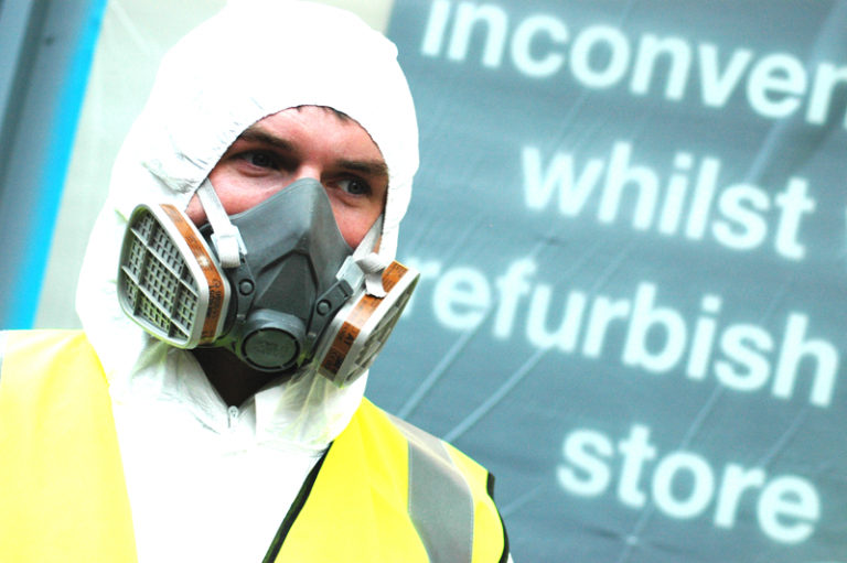 shopfront spraying