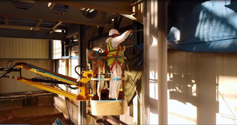 Sprayzone intumescent painting