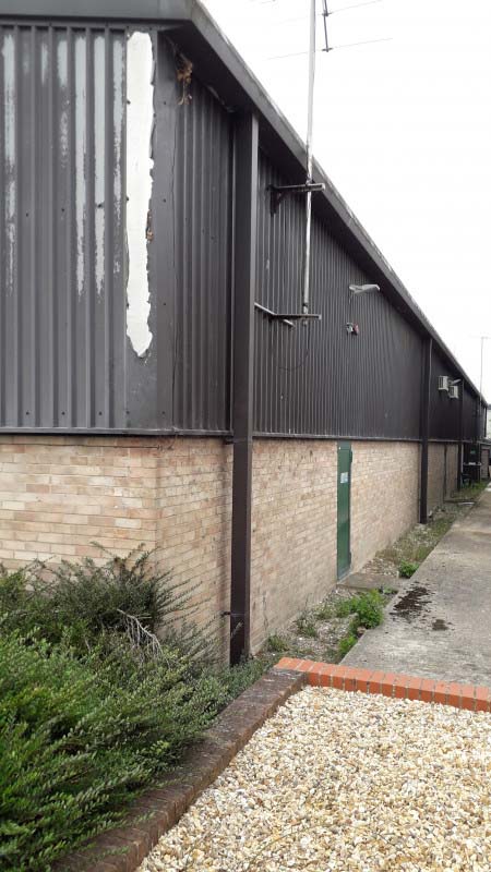 claddingspraying andover3 Cladding Spraying - Industrial Unit, Andover