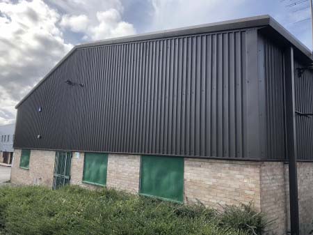 claddingspraying andover5 Cladding Spraying - Industrial Unit, Andover